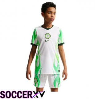 Nigeria Kids Away Soccer Jersey White 2026/2027