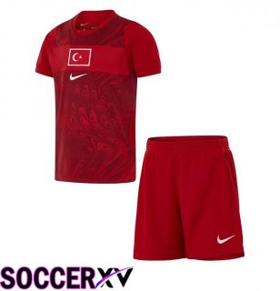 Türkiye Kids Home Soccer Jersey Red 2026/2027