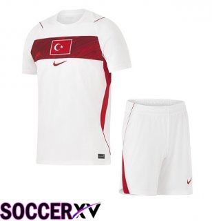 Türkiye Kids Away Soccer Jersey White 2026/2027