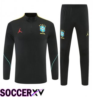 Brazil kit Training Tracksuit Black Yellow 2026/2027