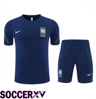 Korea kit Training T Shirt + Shorts Blue Royal 2026/2027