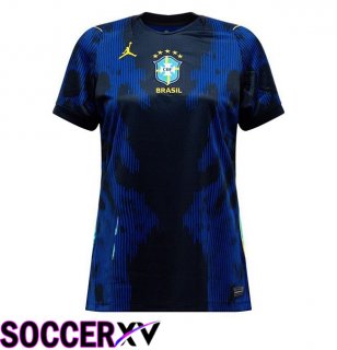 Brazil Women Away Soccer Jersey Blue Royal 2026/2027