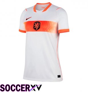 Netherlands Women Away Soccer Jersey White 2026/2027