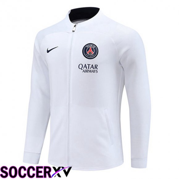 Paris PSG Training Jacket White 2023/2024