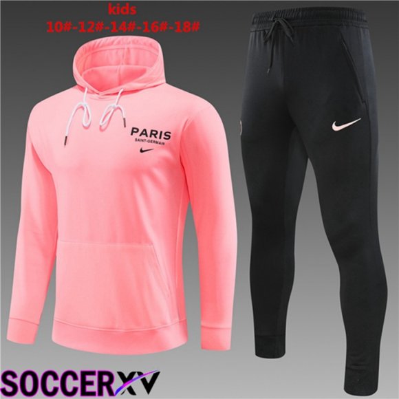 Paris PSG Kids Training Tracksuit Hoodie Pink 2023/2024