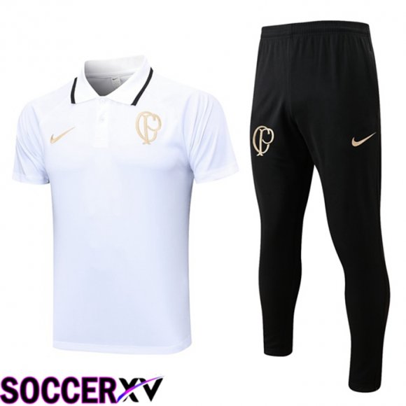 Corinthians Soccer Polo + Pants White 2023/2024