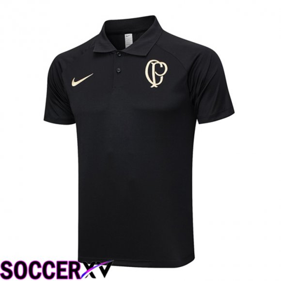 Corinthians Soccer Polo Black 2023/2024