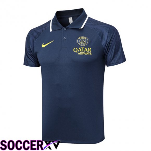 Paris PSG Soccer Polo Royal Blue 2023/2024