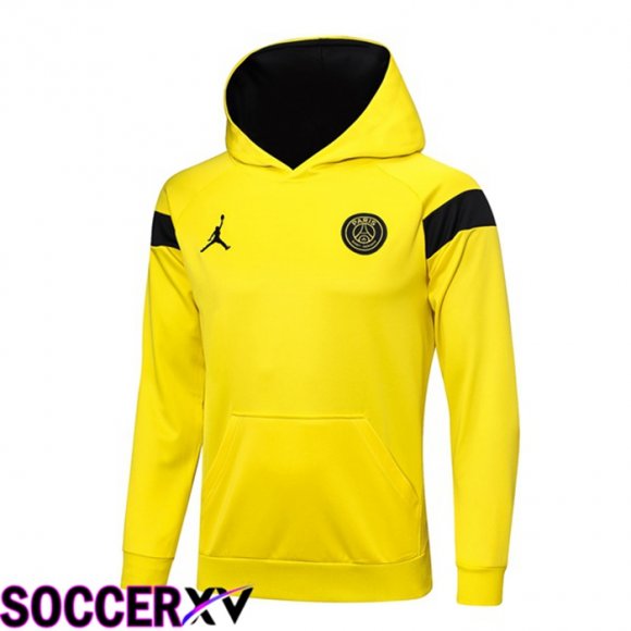 Paris PSG Training Sweatshirt Hoodie Yellow 2023/2024