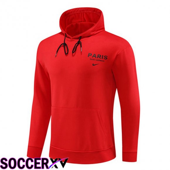 Paris PSG Training Sweatshirt Hoodie Red 2023/2024