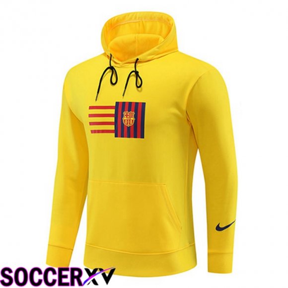 FC Barcelona Training Sweatshirt Hoodie Yellow 2023/2024