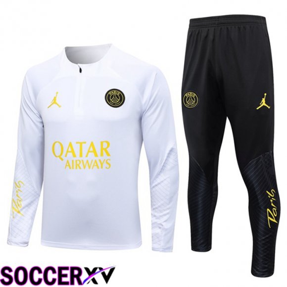 Paris PSG Training Tracksuit Suit White 2023/2024