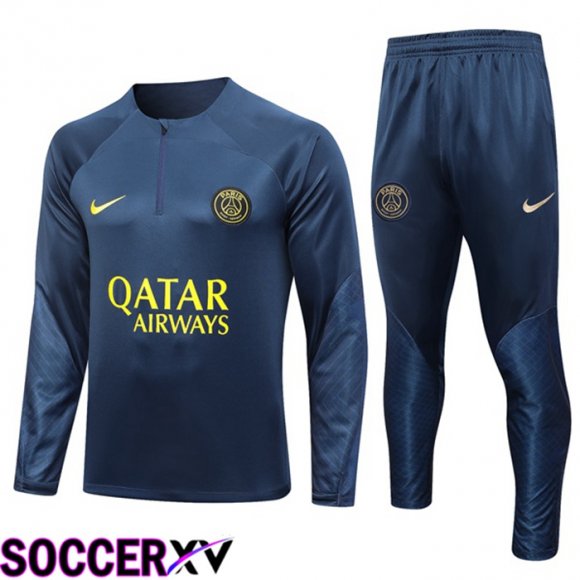 Paris PSG Training Tracksuit Suit Blue 2023/2024