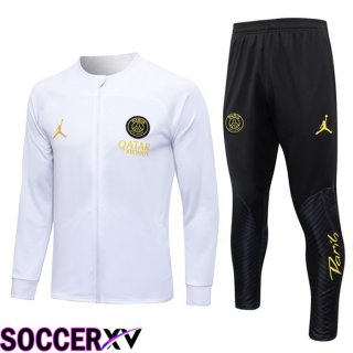 Paris PSG Training Jacket Suit White 2023/2024