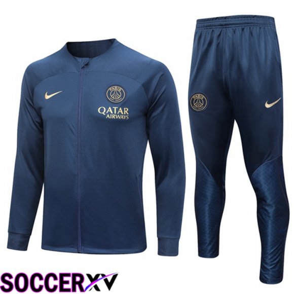 Paris PSG Training Jacket Suit Blue 2023/2024