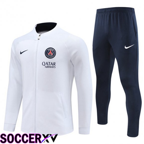 Paris PSG Training Jacket Suit White 2023/2024