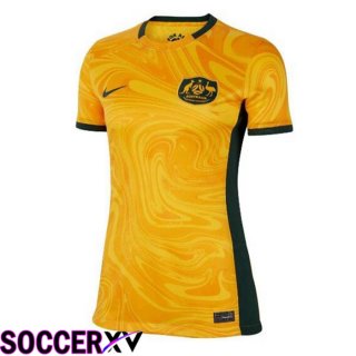 Australia Womens Soccer Jersey Home Orange 2023/2024