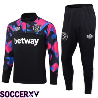 West Ham Training Tracksuit Suit Black 2023/2024