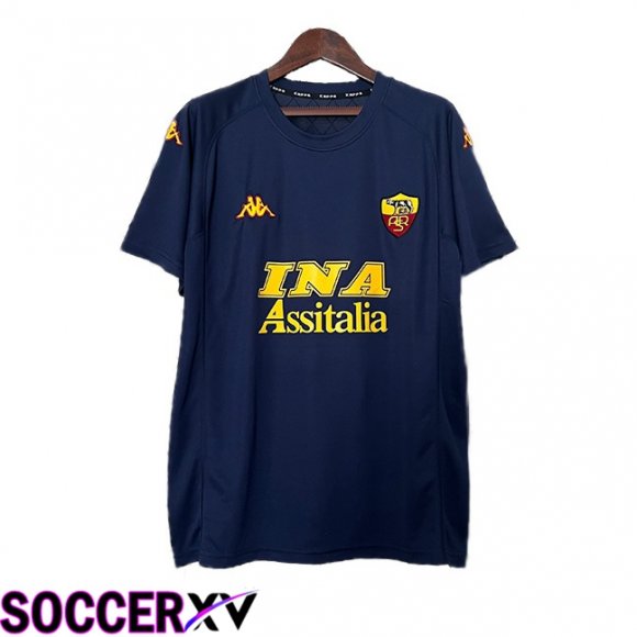 AS Roma Retro Third Soccer Jersey Blue Royal 2000-2001