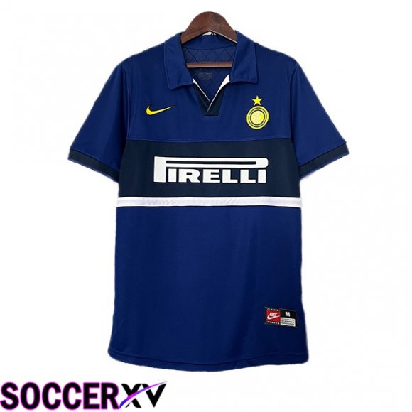 Inter Milan Retro Third Soccer Jersey Blue 1998-1999