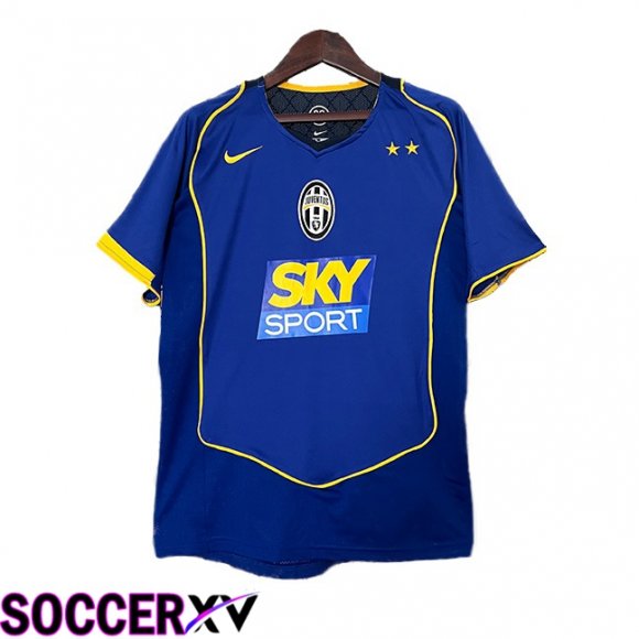 Juventus Retro Away Soccer Jersey Blue 2004-2005