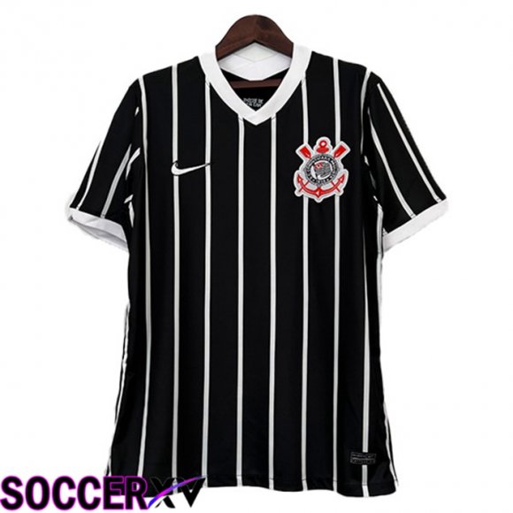 Corinthians Retro Soccer Jersey Away Black 2020-2021