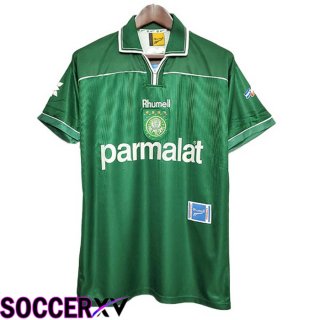 Palmeiras Retro Soccer Jersey 100th Anniversary Black Green