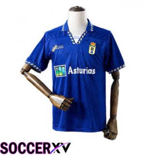 Real Oviedo Retro Home Soccer Jersey Blue 1996-1997