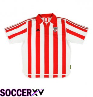 Athletic Club Retro Home Soccer Jersey Red White 1999-2000