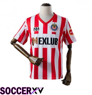 CD Guadalajara Retro Home Soccer Jersey Red White 1993-1994