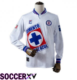 Cruz Azul Retro Away Soccer Jersey Long sleeve White 1998