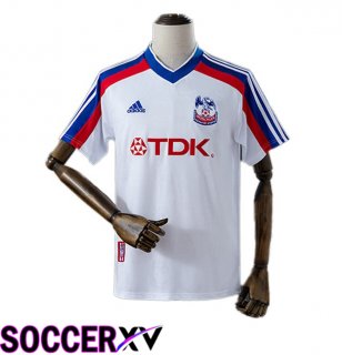 Crystal Palace Retro Away Soccer Jersey White 1998-1999