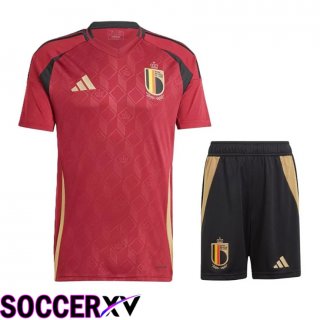 Belgium Home Soccer Jersey + Shorts Kit 2024/2025