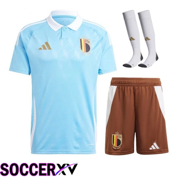 Belgium Away Soccer Jersey (Shorts + Socks) Kit 2024/2025