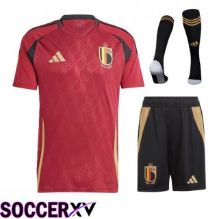 Belgium Home Soccer Jersey (Shorts + Socks) Kit 2024/2025