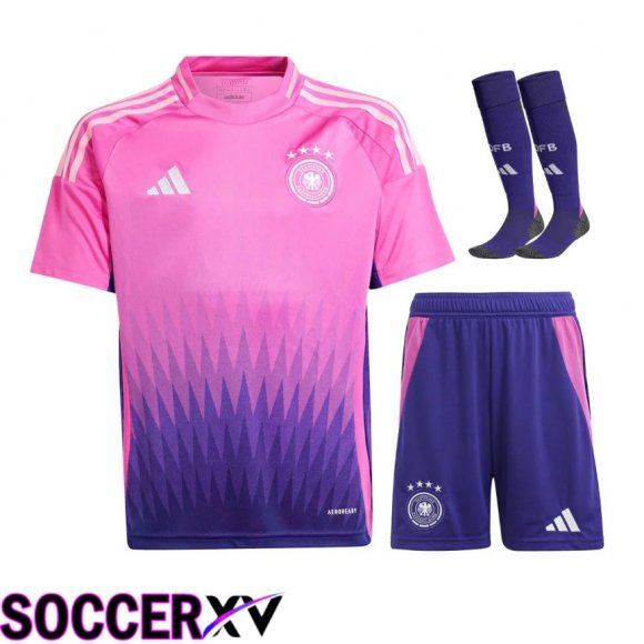 Germany Away Soccer Jersey (Shorts + Socks) Kit 2024/2025