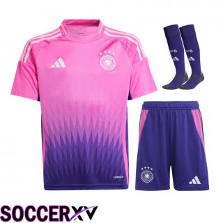 Germany Away Soccer Jersey (Shorts + Socks) Kit UEFA Euro 2024