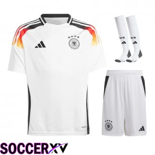 Germany Home Soccer Jersey (Shorts + Socks) Kit 2024/2025