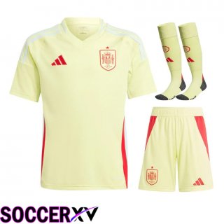 Spain Away Soccer Jersey (Shorts + Socks) Kit 2024/2025