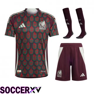 Mexico Home Soccer Jersey (Shorts + Socks) Kit 2024/2025