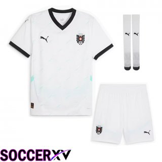 Austria Away Soccer Jersey (Shorts + Socks) Kit 2024/2025