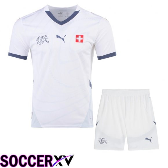 Swiss Away Soccer Jersey + Shorts Kit 2024/2025