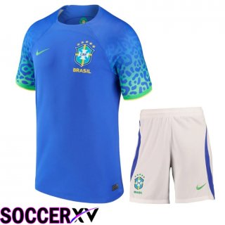 Brazil Away Soccer Jersey + Shorts Kit 2024/2025