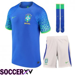 Brazil Away Soccer Jersey (Shorts + Socks) Kit 2024/2025