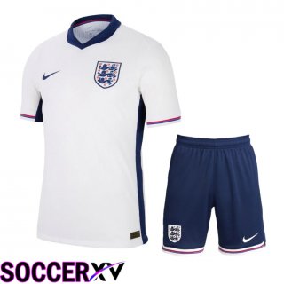 England Home Soccer Jersey + Shorts Kit 2024/2025