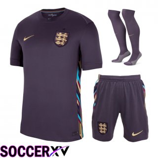 England Away Soccer Jersey (Shorts + Socks) Kit 2024/2025