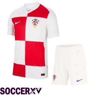 Croatia Home Soccer Jersey + Shorts Kit 2024/2025