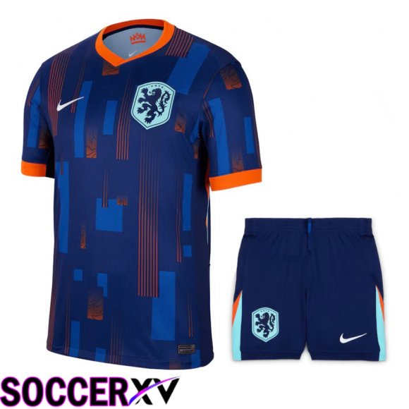 Netherlands Home Soccer Jersey + Shorts Kit 2024/2025