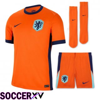 Netherlands Away Soccer Jersey (Shorts + Socks) Kit 2024/2025