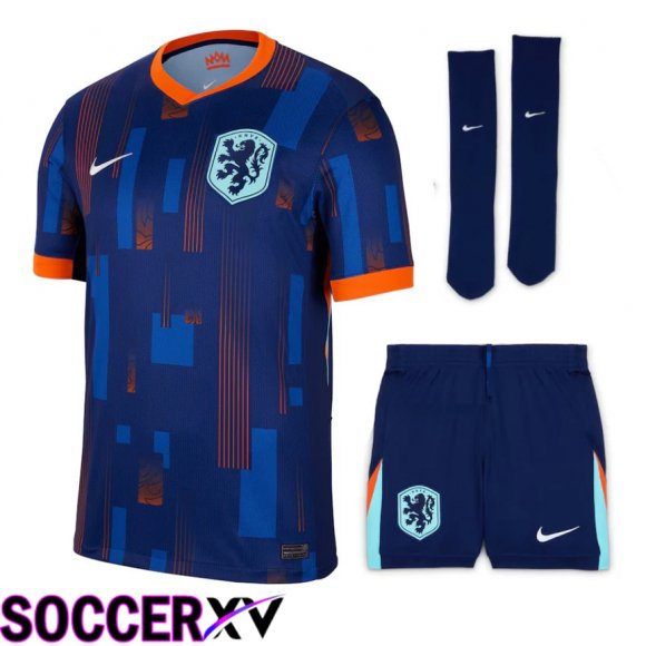 Netherlands Home Soccer Jersey (Shorts + Socks) Kit 2024/2025